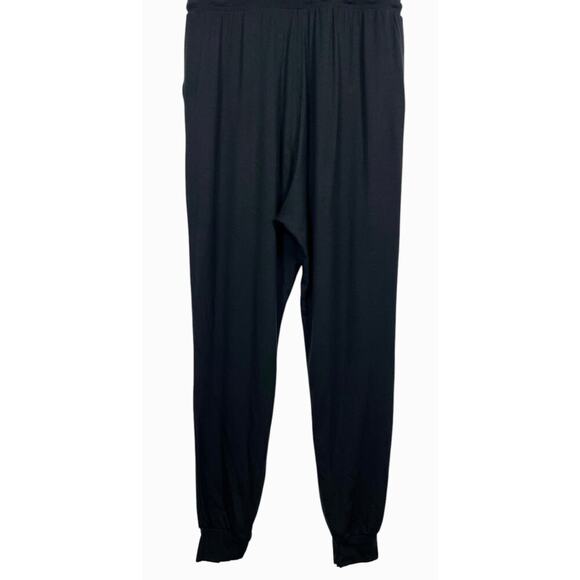 Athleta Balance Jogger Jumpsuit Black Large Tall Casual Comfy Sporty Lounge - Picture 10 of 13